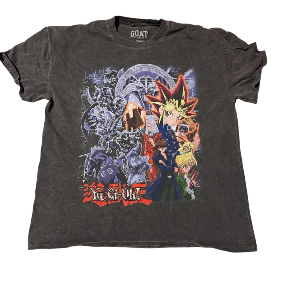 Men”sYu-Gi-Oh! Graphic T-Shirt - Black size L